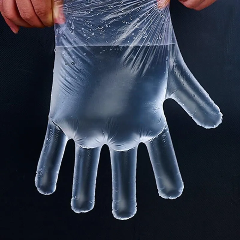 15 Bags Disposable Gloves For Catering Lobster Hairdressing Hand Film Transparent Plastic Thickened Gloves 100 Pieces / Bag
