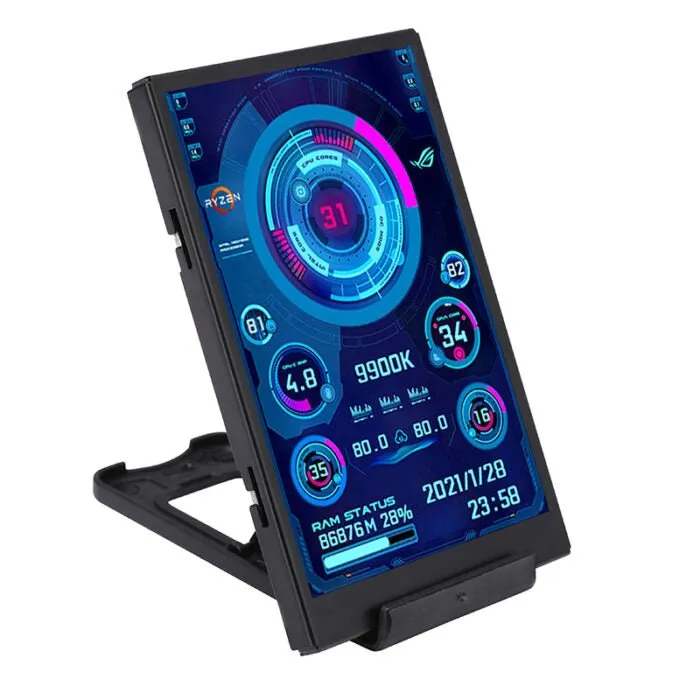 3.5 Inch Ips Type-C Secondary Screen - Computer CPU, GPU, RAM and  HDD Monitor USB Display