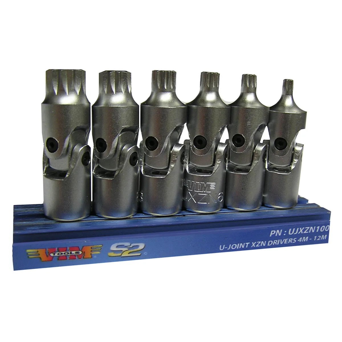 6 PIece 1/4" Drive Universal Joint XZN Triple Square Driver Set