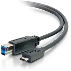 6Ft Usb 3.0 (Usb 3.1 Gen 1) Usb-C To Usb-B Cable M/M - Black