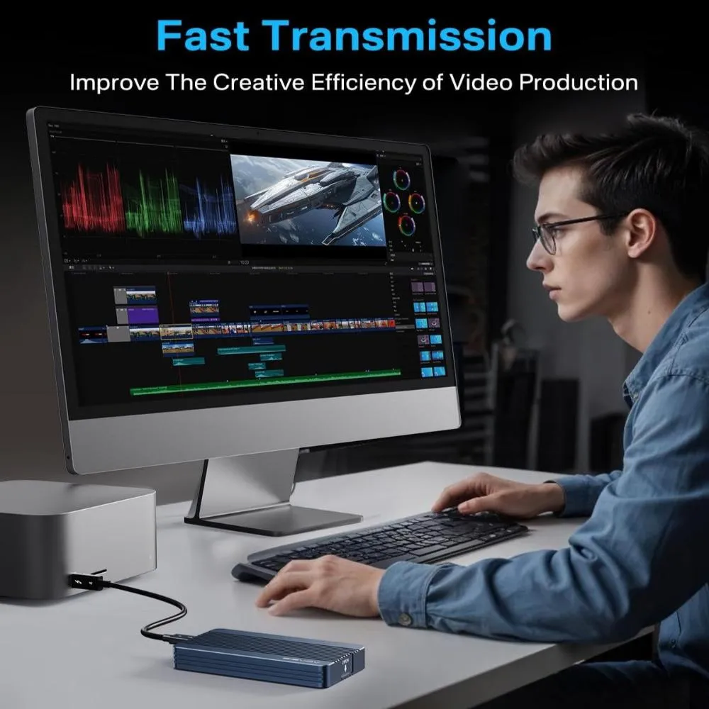 Acasis 40Gbps Thunderbolt 3 M.2 NVMe SSD Enclosure