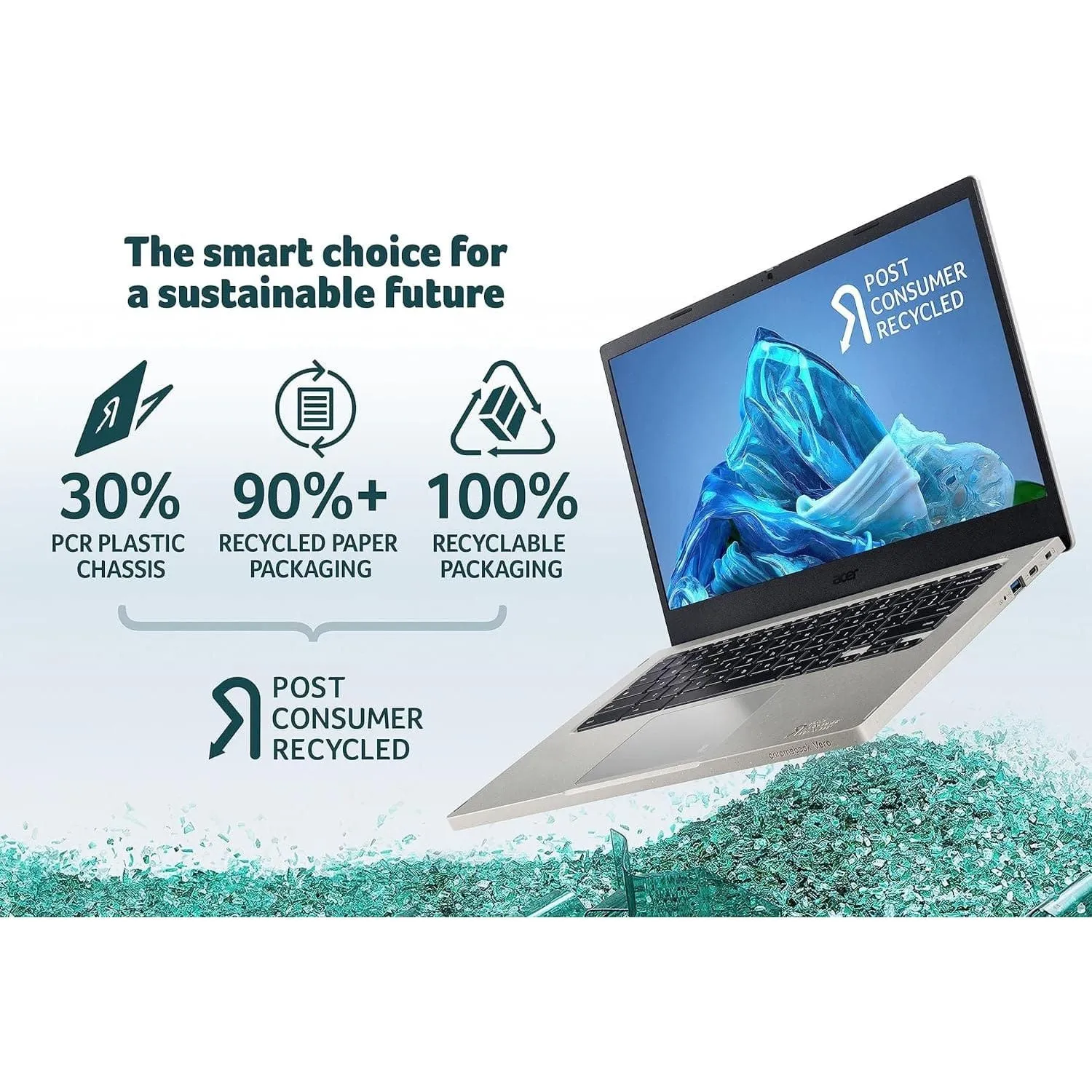 Acer Chromebook Vero 514 - Intel Core i5-1235U 8GB RAM 256GB SSD14 Full HD Display, Silver