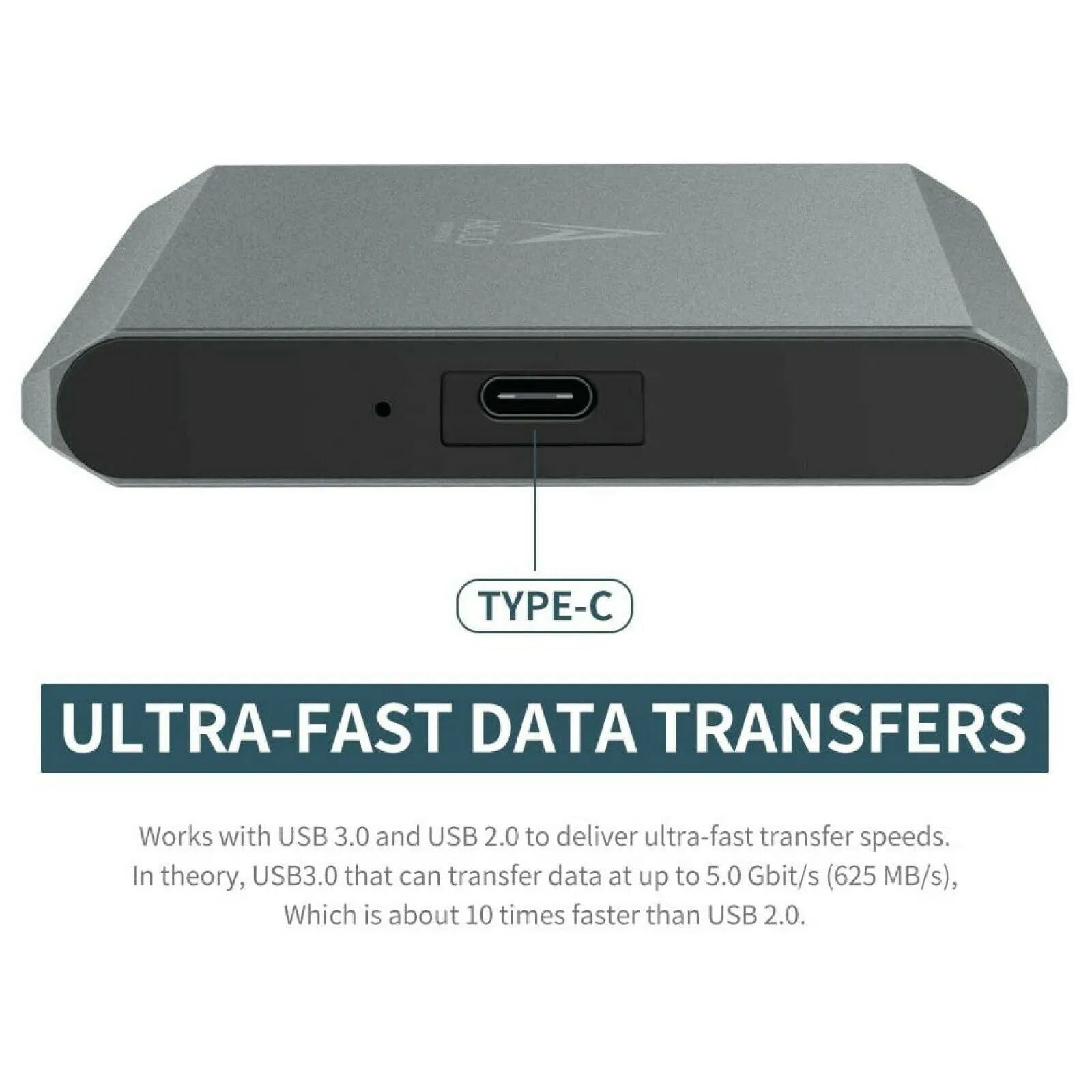 AIOLO 2.5" Portable External Hard Drive USB 3.0 HDD Storage for PC, Mac, Laptop