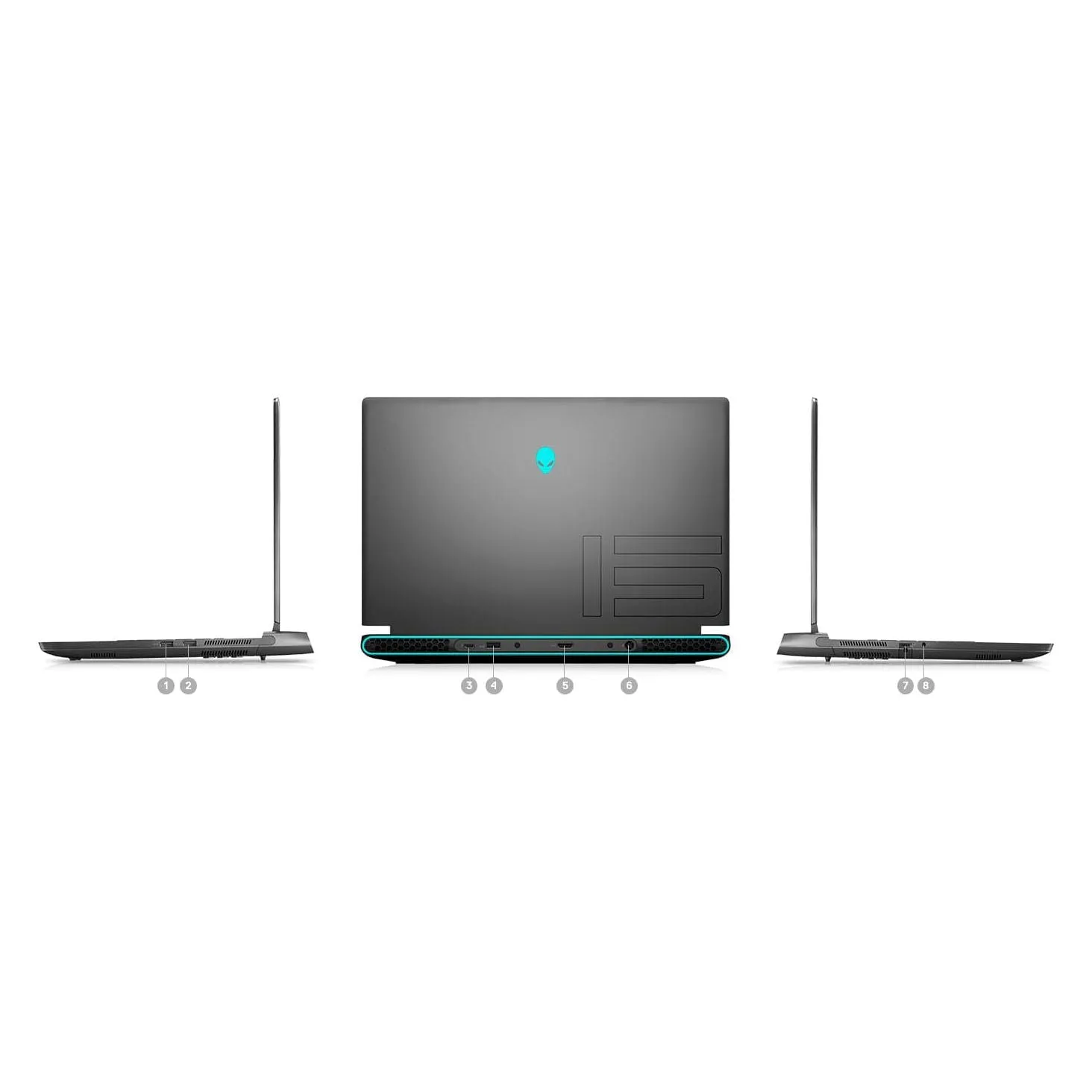 Alienware M15 R7 Gaming Laptop - 15.6" FHD, Intel Core i7-12700H, 32GB RAM, 1TB SSD, RTX 3070 Ti, Windows 11, Dark Side of the Moon