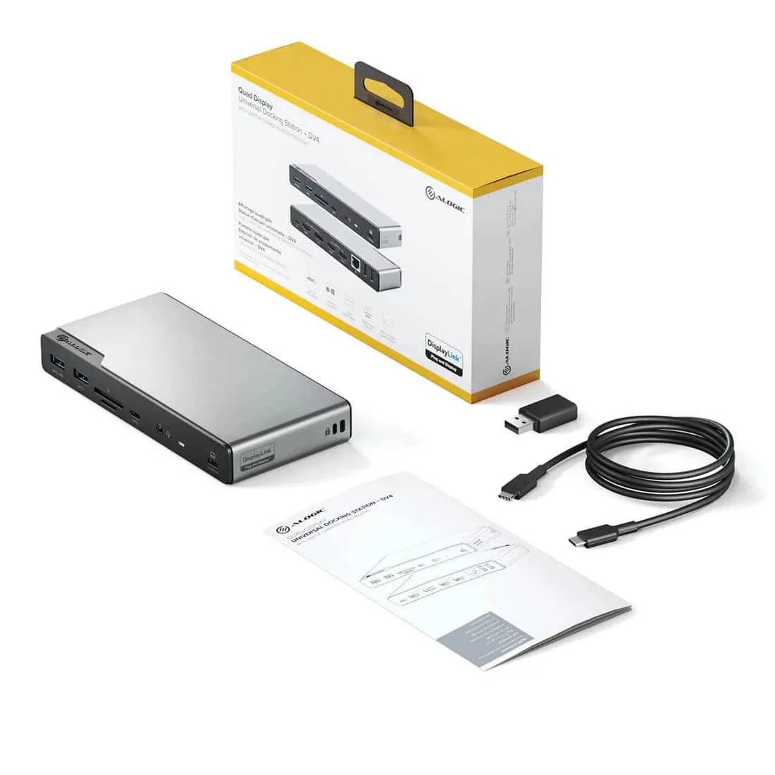 ALOGIC DV4 Universal Quad Display Docking Station
