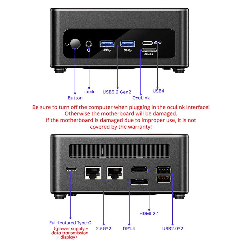 AOOSTAR GEM12 Gaming Mini PC AMD R9