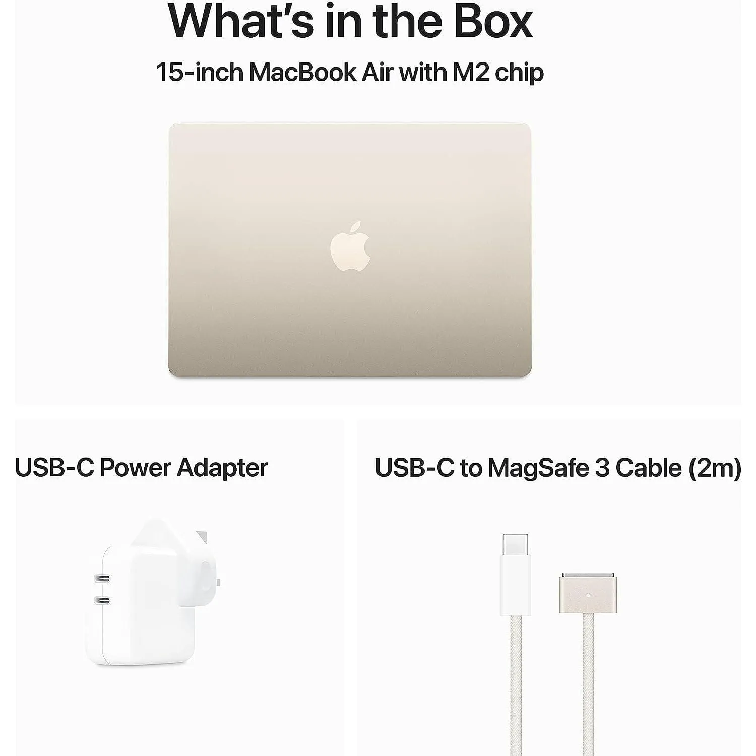 Apple MacBook Air 2023 15.3in M2 8GB 512GB, Starlight - MQKV3B/A