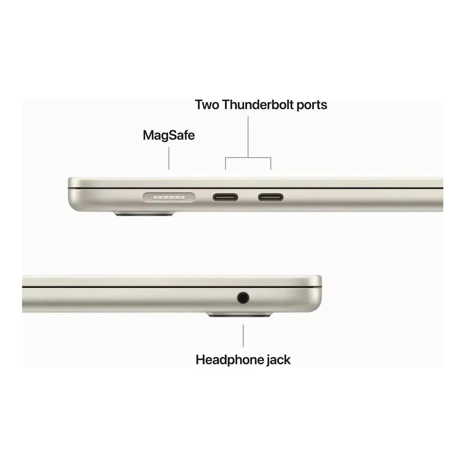 Apple MacBook Air 2023 15.3in M2 8GB 512GB, Starlight - MQKV3B/A