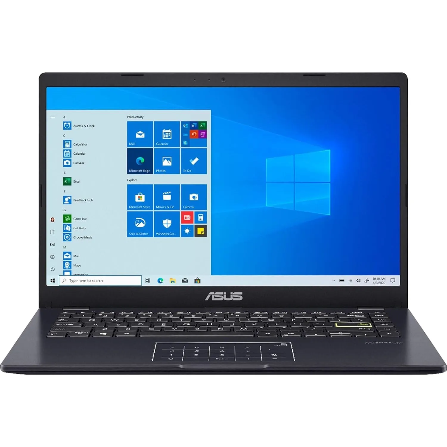 Asus E410M Laptop - Intel Celeron N4020, 4GB RAM, 64GB SSD, 14" Display, Windows 11