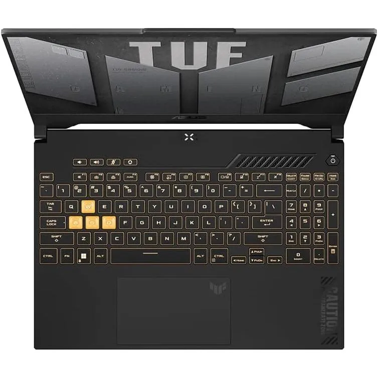 ASUS Laptop TUF Gaming F15 FX507ZU4 15.6" Full HD 144Hz Gaming Laptop Intel i7-12700H 14-Cores, NVIDIA GeForce RTX 4050 6GB Graphics (140W TGP), 8 x2 GB RAM, 512GB SSD, Windows 11