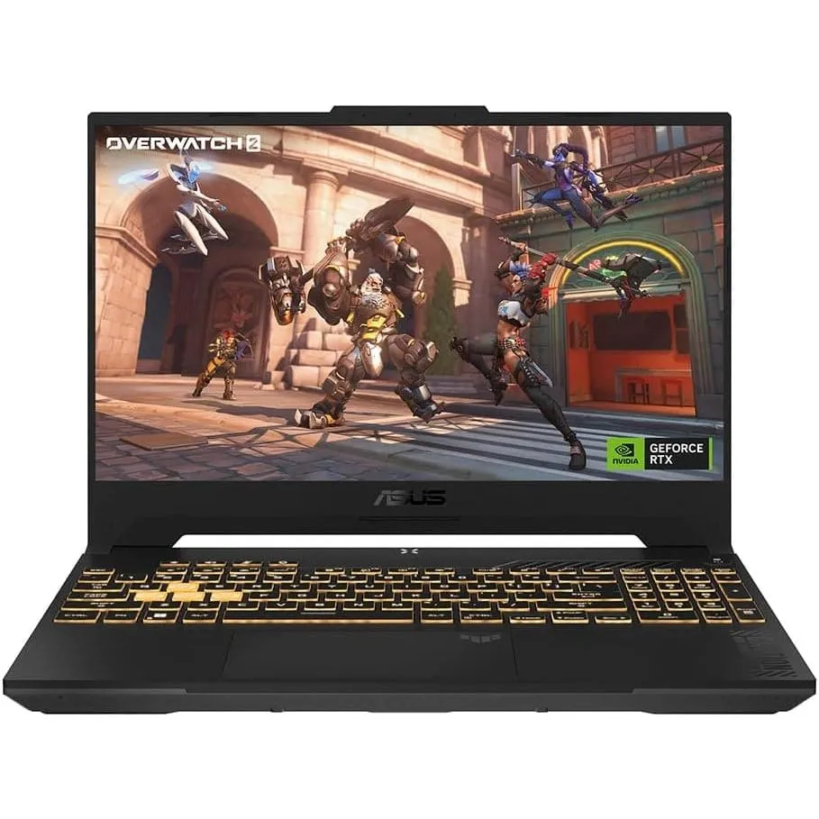 ASUS Laptop TUF Gaming F15 FX507ZU4 15.6" Full HD 144Hz Gaming Laptop Intel i7-12700H 14-Cores, NVIDIA GeForce RTX 4050 6GB Graphics (140W TGP), 8 x2 GB RAM, 512GB SSD, Windows 11