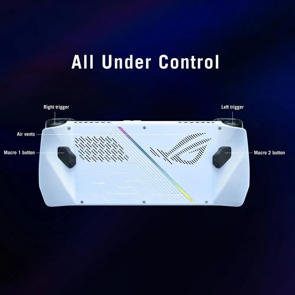 ASUS ROG Ally Handheld Gaming Console - 7" Full HD 120Hz Touchscreen AMD Ryzen Z1 Extreme, 16GB RAM, 512GB PCIe SSD, AMD Radeon Graphics, Windows 11, White