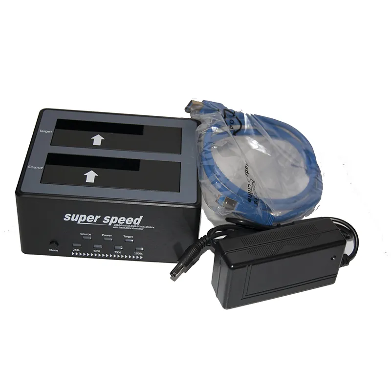 Bytecc T-300D Super Speed USB 3.0 to Dual SATA III Docking Station with Stand Alone Duplicator