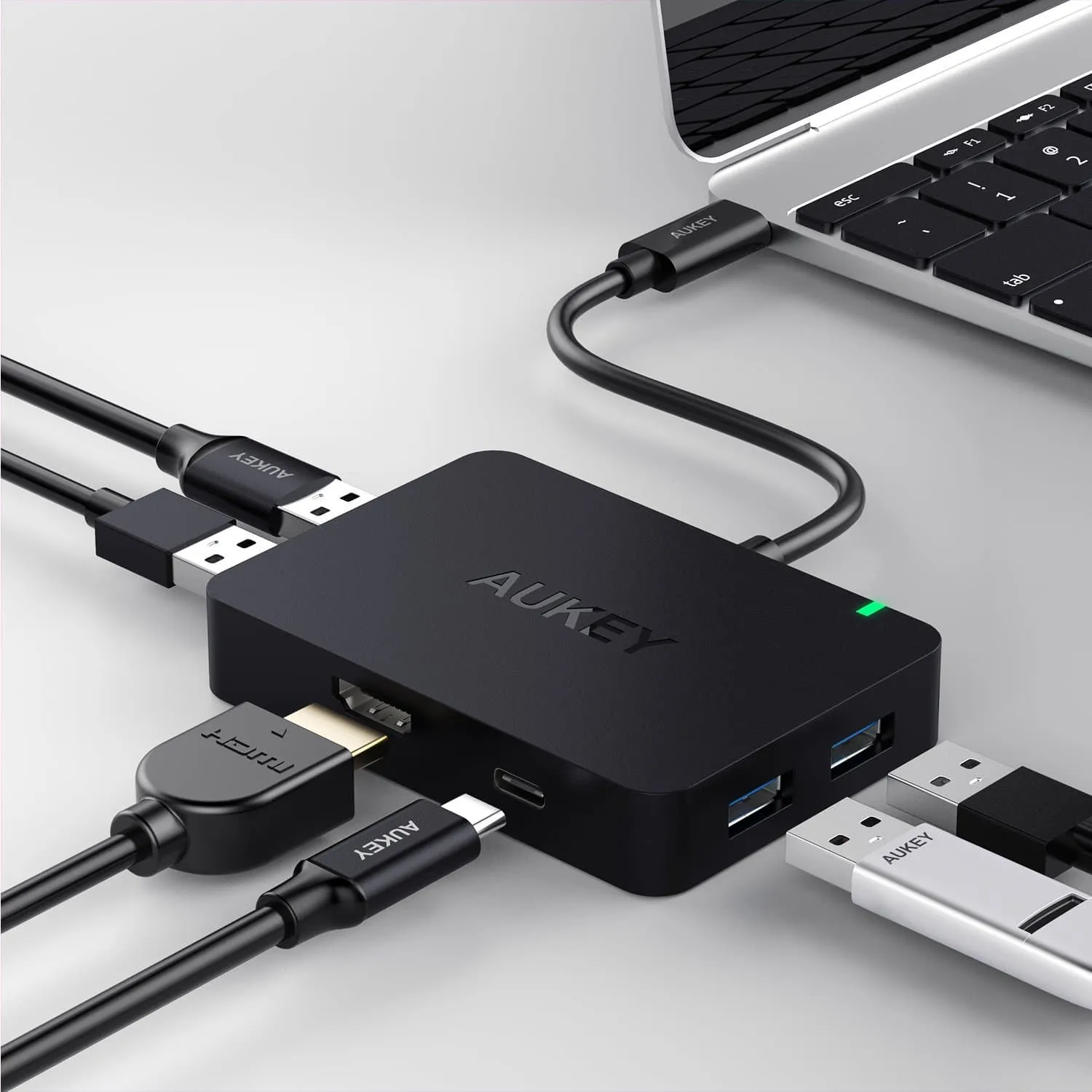 CB-C58 USB-C To 4-Port USB 3.0 Hub With 4K HDMI Port & USB-C Charging Port