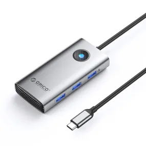 [CLEARANCE] ORICO 6-in-1 USB 3.0 Multifunctional Docking Station with 5Gbps Type C Input, HDMI 4K 60Hz UHD, Support Apple M1/M2, PD 100W, 5Gbps USB-A 3.0, USB-C 3.0 for Windows 8/10, macOS, Linux, Android (Gray, Rose Gold, Silver) | PW11-6P