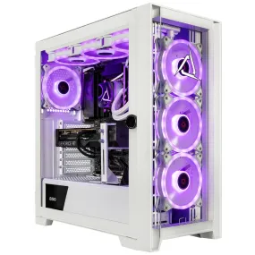 CLX SET Gaming Desktop - Liquid Cooled Intel Core i7 14700KF 3.4GHz 20-Core Processor, 32GB DDR5 5600 Memory, GeForce RTX 4070 Ti 12GB GDDR6X Graphics, 2TB NVMe M.2 SSD, 6TB HDD, WiFi, White, Windows 11 Home 64-bit