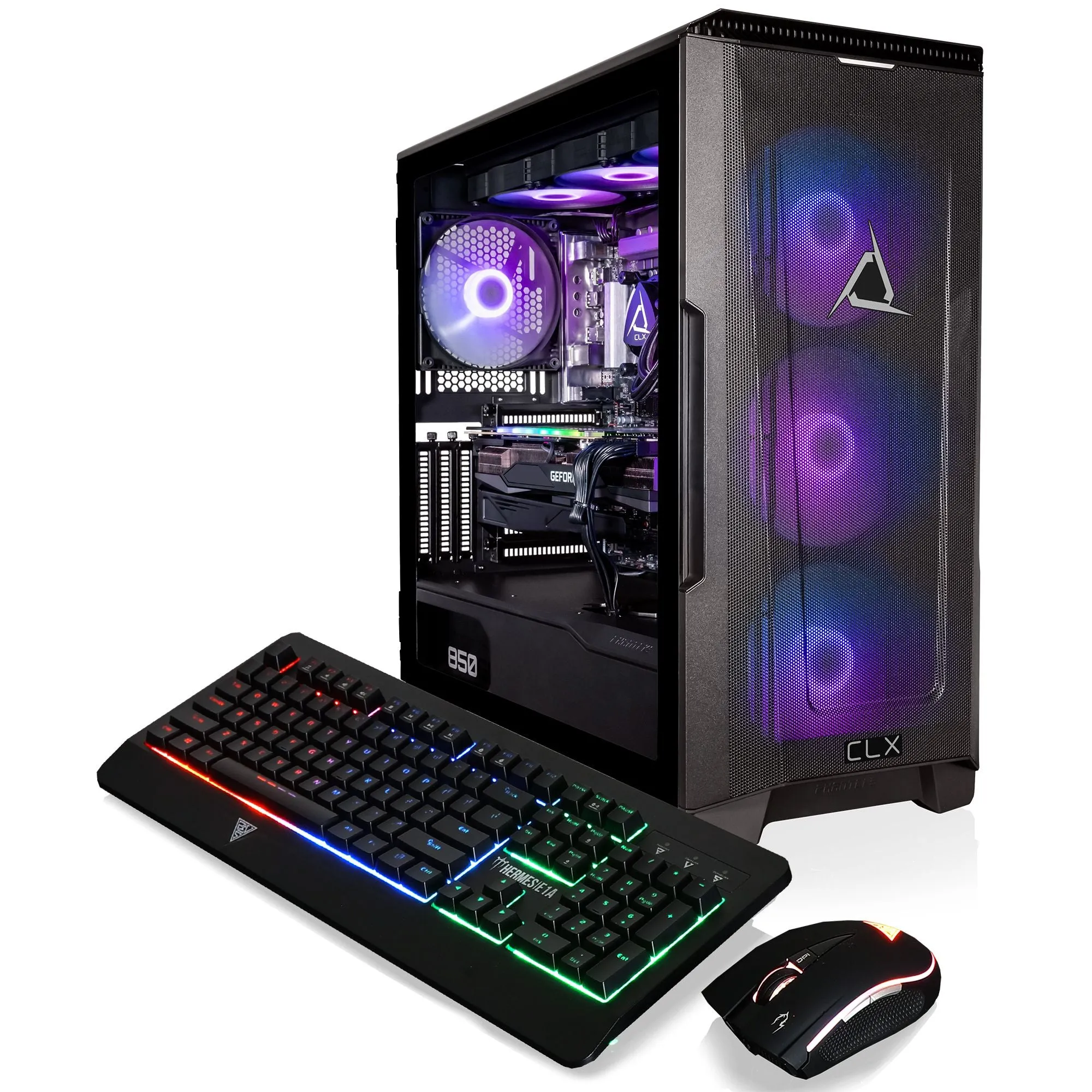 CLX SET VR-Ready Gaming Desktop - Liquid Cooled Intel Core i7 13700KF 3.4GHz 16-Core Processor, 64GB DDR5 Memory, GeForce RTX 4080 16GB GDDR6X Graphics, 1TB SSD, 6TB HDD, WiFi, Windows 11 Home 64-bit