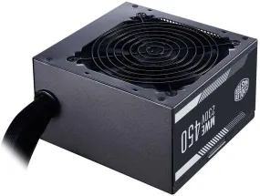 Cooler Master PSU MWE 450 White 230V - V2 Power Supply Unit, UK Plug - 80 PLUS 230V EU Certified, Quiet 120 HDB Fan, DC-to-DC   LLC Circuit with Single  12V Rail