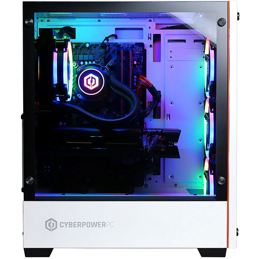 CyberPowerPC Gamer Supreme Liquid Cool Gaming Desktop Intel Core i9-10850K 16GB RAM GeForce RTX 3060 Ti 1TB HDD 500GBSSD
