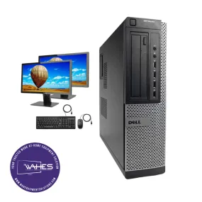 Dell Optiplex 3010 DT Refurbished GRADE B Dual Desktop PC Set (19-24" Monitor   Keyboard and Mouse Accessories): Intel i5-2500@ 3.4 Ghz|8GB Ram|320GB HDD| Call Center Work from Home|School|Office