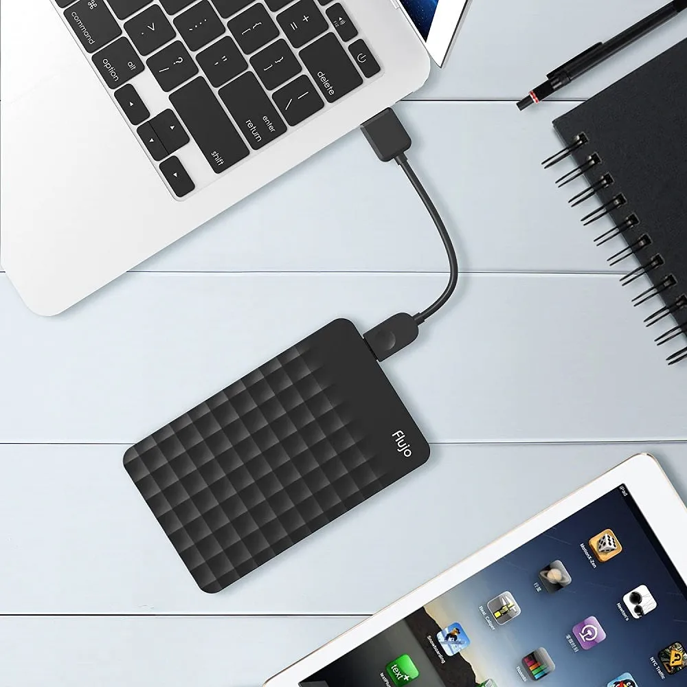 Flujo External Hard Driver Enclosure USB 3.0 to SATA Hard Disk Case for 2.5 inch 9.5mm 7mm Tool Free SATAI II III SSD HDD