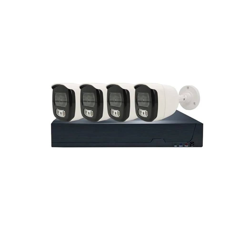 Full Color-4CH 4K DVR KIT 4ch Full HD Outdoor Waterproof Camera DVR Kit Combo Cctv Camera Kit