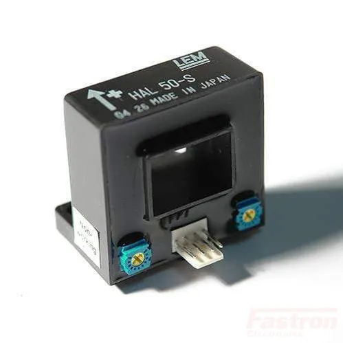 HAL 50-S, O/L Hall Effect Current Sensor, 50 Amp,  /-4V Output, 15 x 20mm Aperture