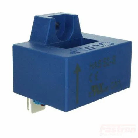 HAS 50-P O/L Hall Effect Current Sensor, PCB Mount, 50 Amp,  /-15V Supply,  /-4V Output, PCB Mount 10.4 x 20.4mm sqr