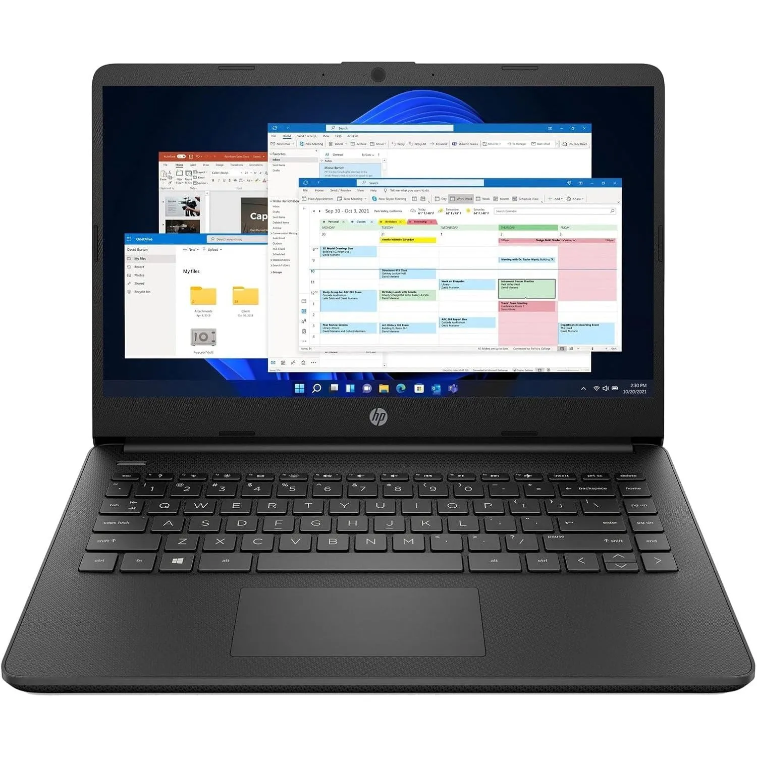 HP 14S-DQ0518 - N4120, 4GB RAM, 128GB SSD, 14", Windows 11, Black