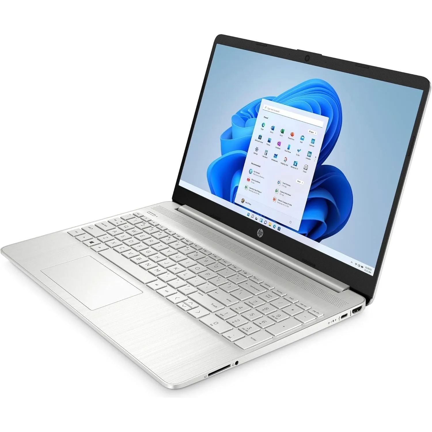 HP 15s-fq5021na Laptop PC – Intel Core i5-1235U 12th Gen, 8GB DDR4 RAM, 256GB SSD, Intel Iris Xe, 15.6-inch Full HD, Windows 11 Home, Natural Silver