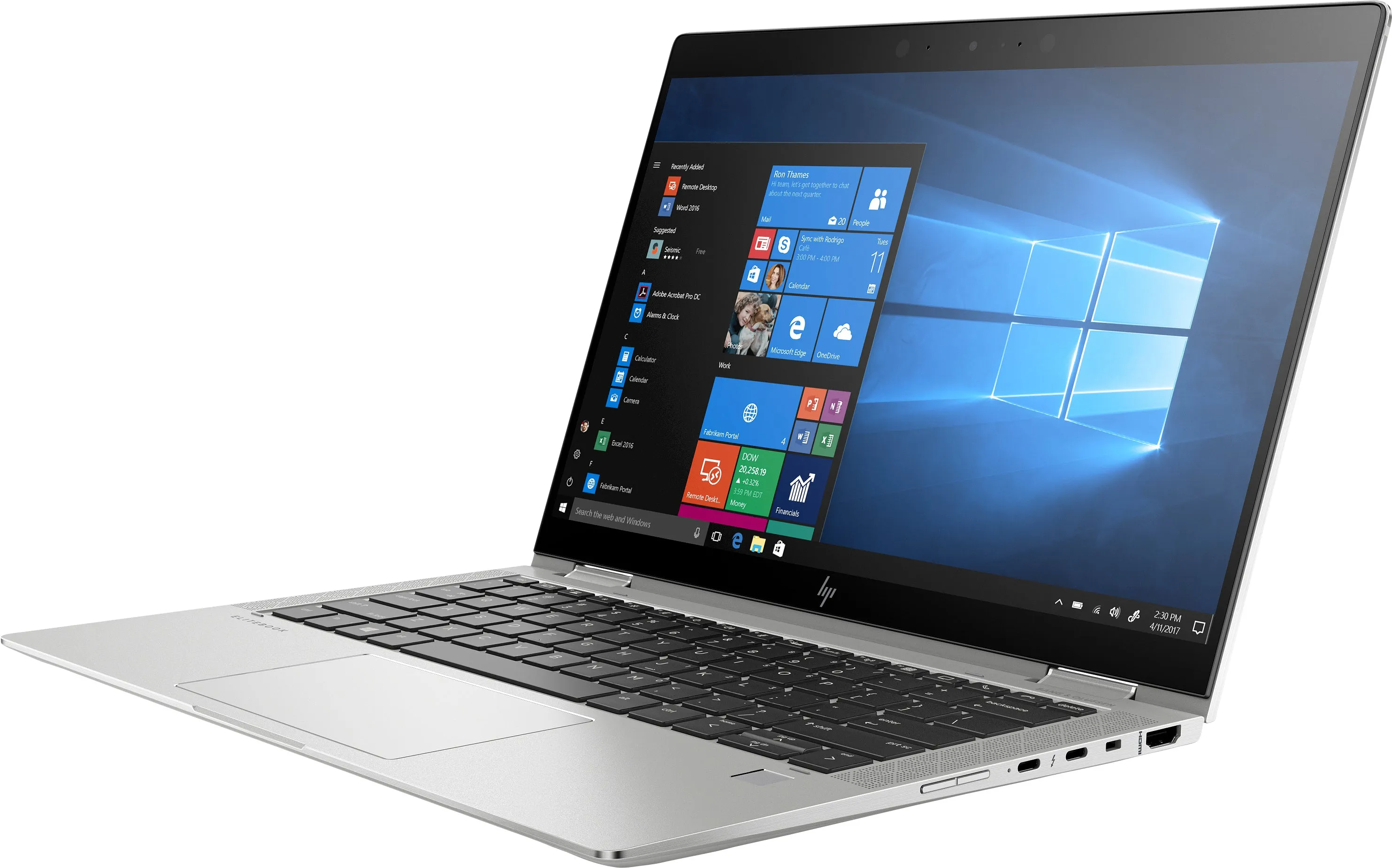 HP EliteBook X360 1030-G4 13.3" FHD (Touch) Convertible Notebook, Intel Core i5-8365U, 1.60GHz, 16GB RAM, 512GB SSD, Windows 10 Pro 64-Bit - 8MT70UT#ABA