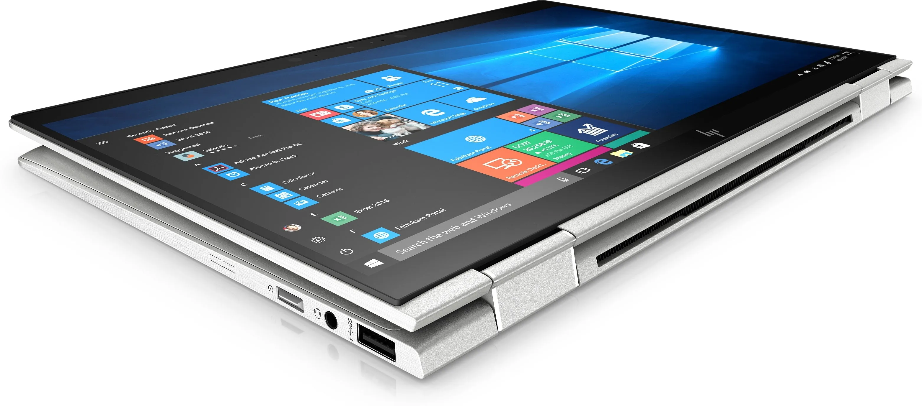 HP EliteBook X360 1030-G4 13.3" FHD (Touchscreen) Convertible Notebook, Intel Core i7-8565U, 1.80GHz, 16GB RAM, 256GB SSD, Windows 10 Pro 64-Bit - 8MT61UT#ABA