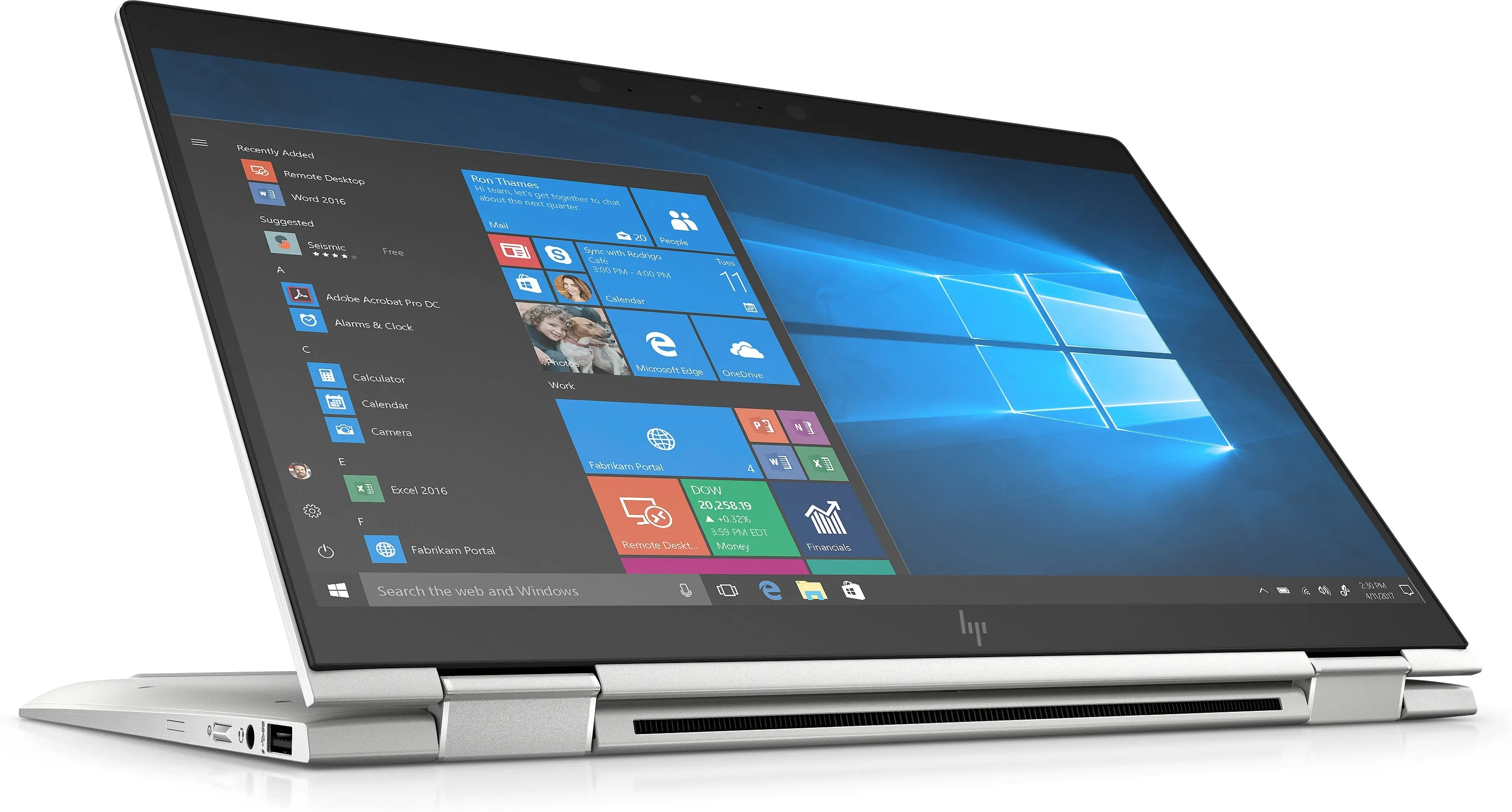 HP EliteBook X360 1030-G4 13.3" FHD (Touchscreen) Convertible Notebook, Intel Core i7-8565U, 1.80GHz, 16GB RAM, 256GB SSD, Windows 10 Pro 64-Bit - 8MT61UT#ABA