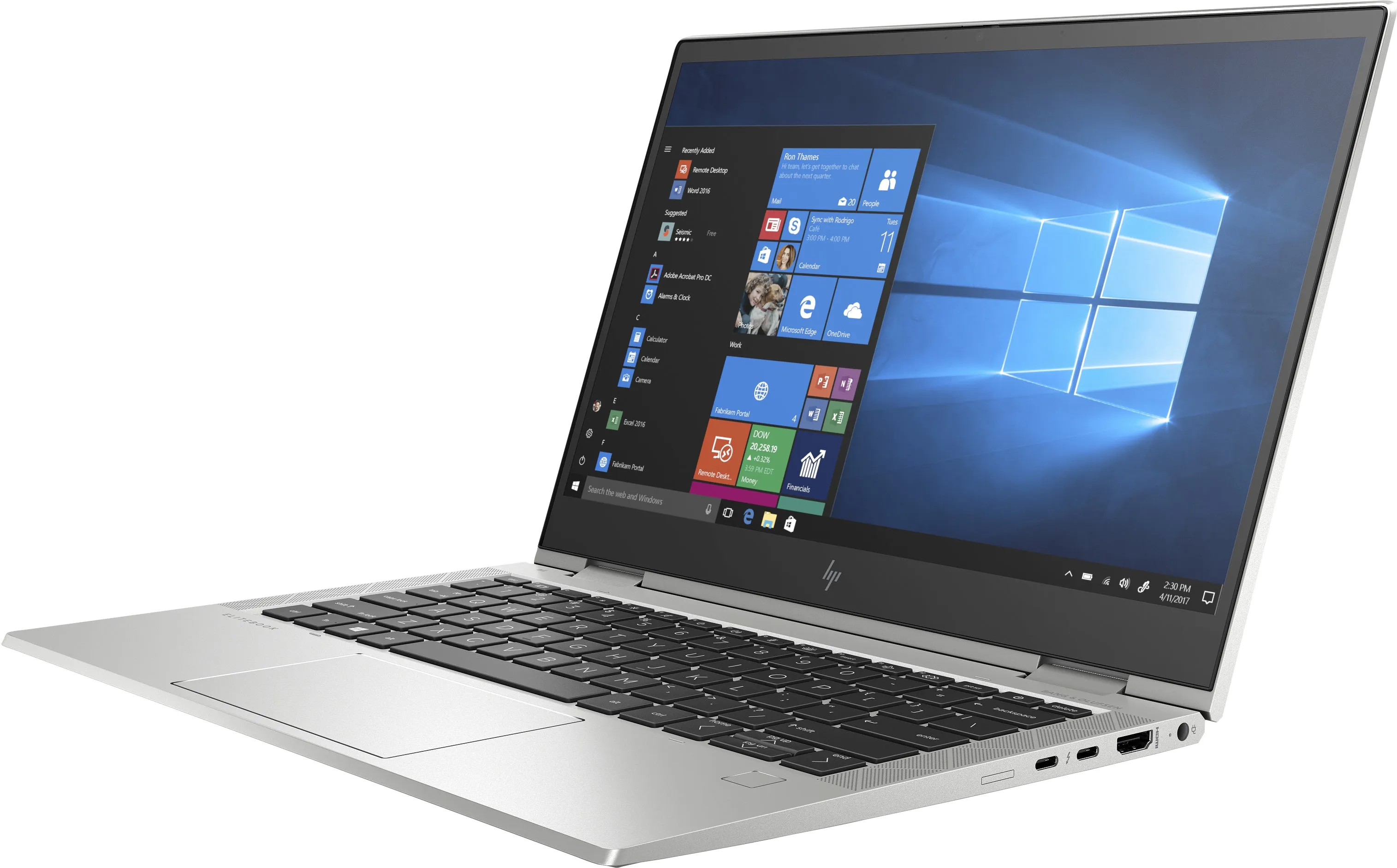 HP EliteBook X360 830 G7 13.3" FHD Convertible Notebook, Intel i5-10210U, 1.60GHz, 8GB RAM, 256GB SSD, Win10P - 1F6C0UT#ABA