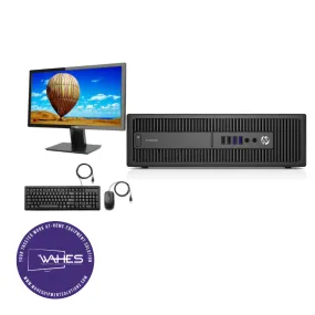 HP Prodesk 600 G2 SFF Refurbished GRADE A Single Desktop PC Set (19-24" Monitor   Keyboard and Mouse Accessories):Intel i5-6500 @ 3.2 Ghz| 8GB Ram |500 GB HDD |Call Center Work from Home|School|Office
