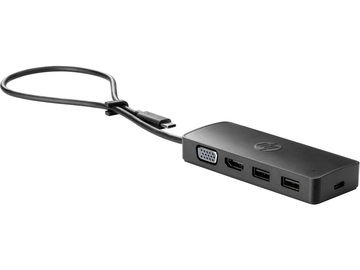 HP USB-C Travel Hub G2 for Notebooks, Wired, Black - 7PJ38UT