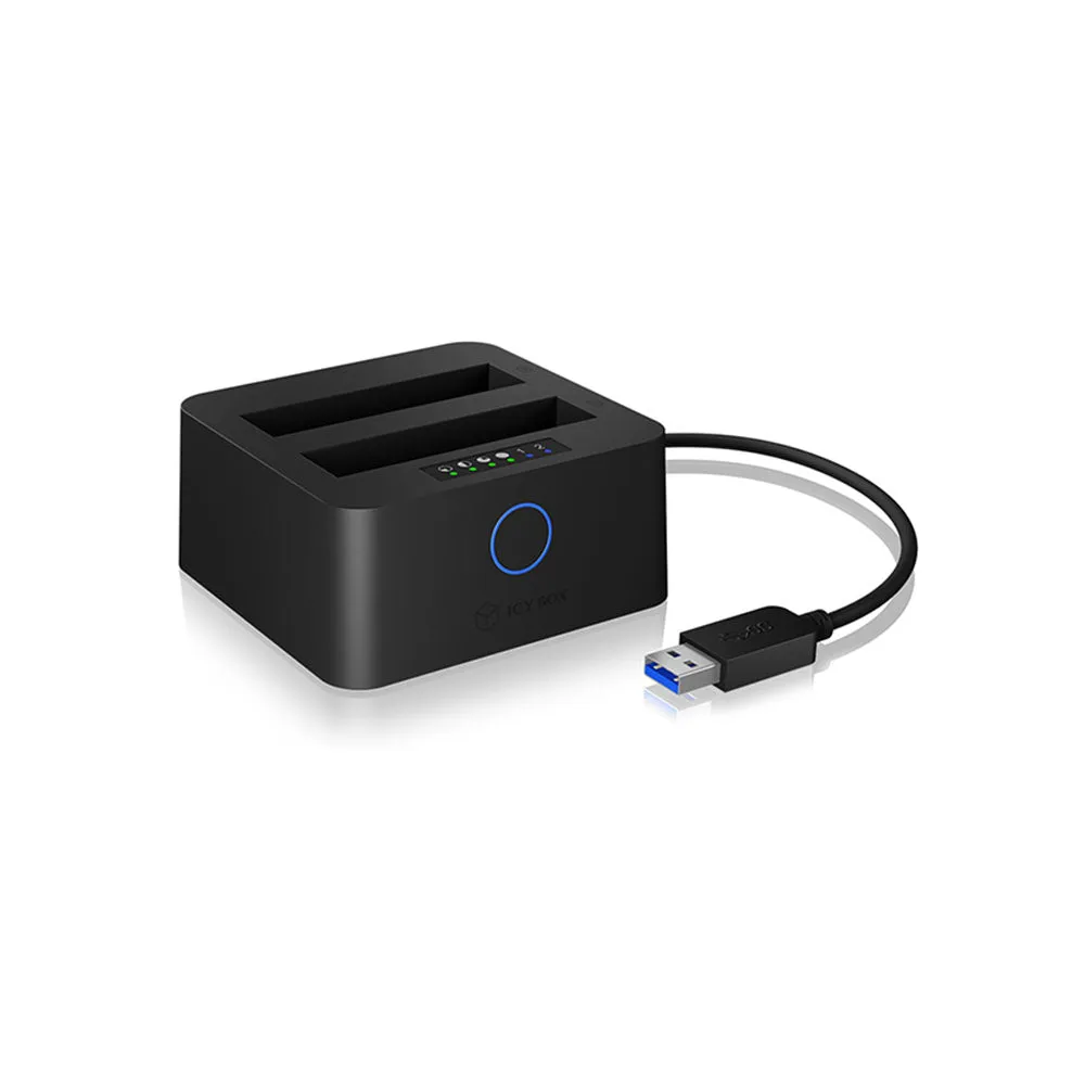 ICYBOX Double Bay Docking And Clone Station For 2.5" HDD/ SSD