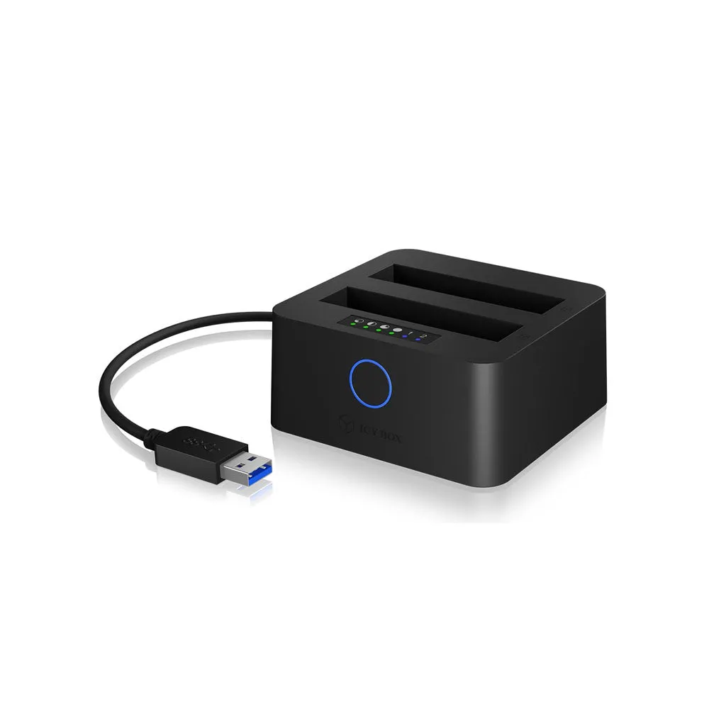 ICYBOX Double Bay Docking And Clone Station For 2.5" HDD/ SSD