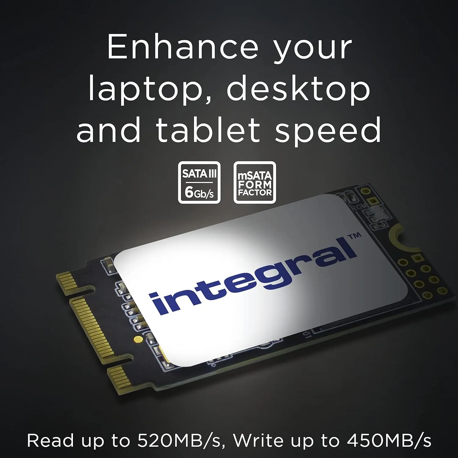 Integral 256GB M.2 SATA III 2242 Internal SSD, up to 500MB/s Read 400MB/s Write