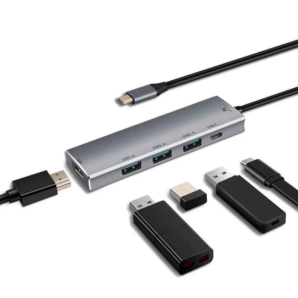 Lavvento US015 5in1 Type-C 4K HUB Converter