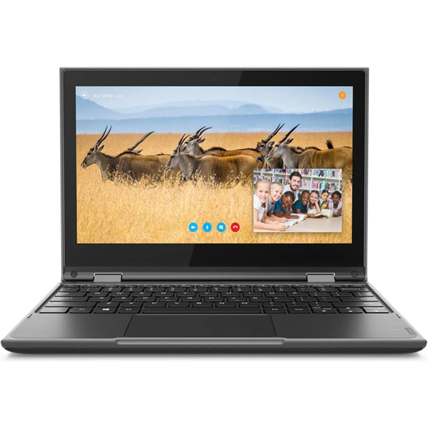 Lenovo 300E 2nd Gen, AMD 3015e, 4GB RAM, 128GB SSD, 11" Display (No Pen), Black