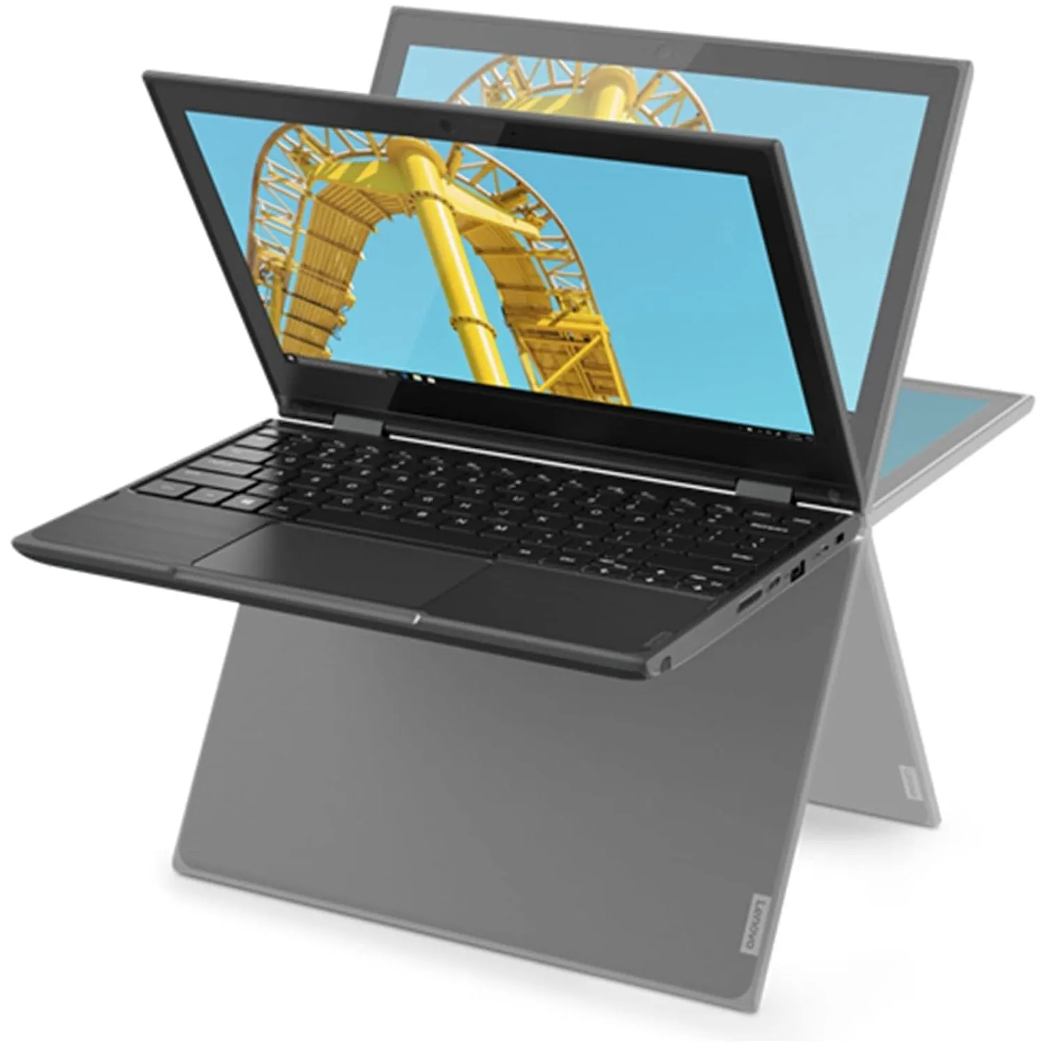 Lenovo 300E 2nd Gen, AMD 3015e, 4GB RAM, 128GB SSD, 11" Display (No Pen), Black