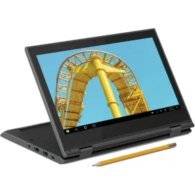 Lenovo 300E 2nd Gen, AMD 3015e, 4GB RAM, 128GB SSD, 11" Display (No Pen), Black