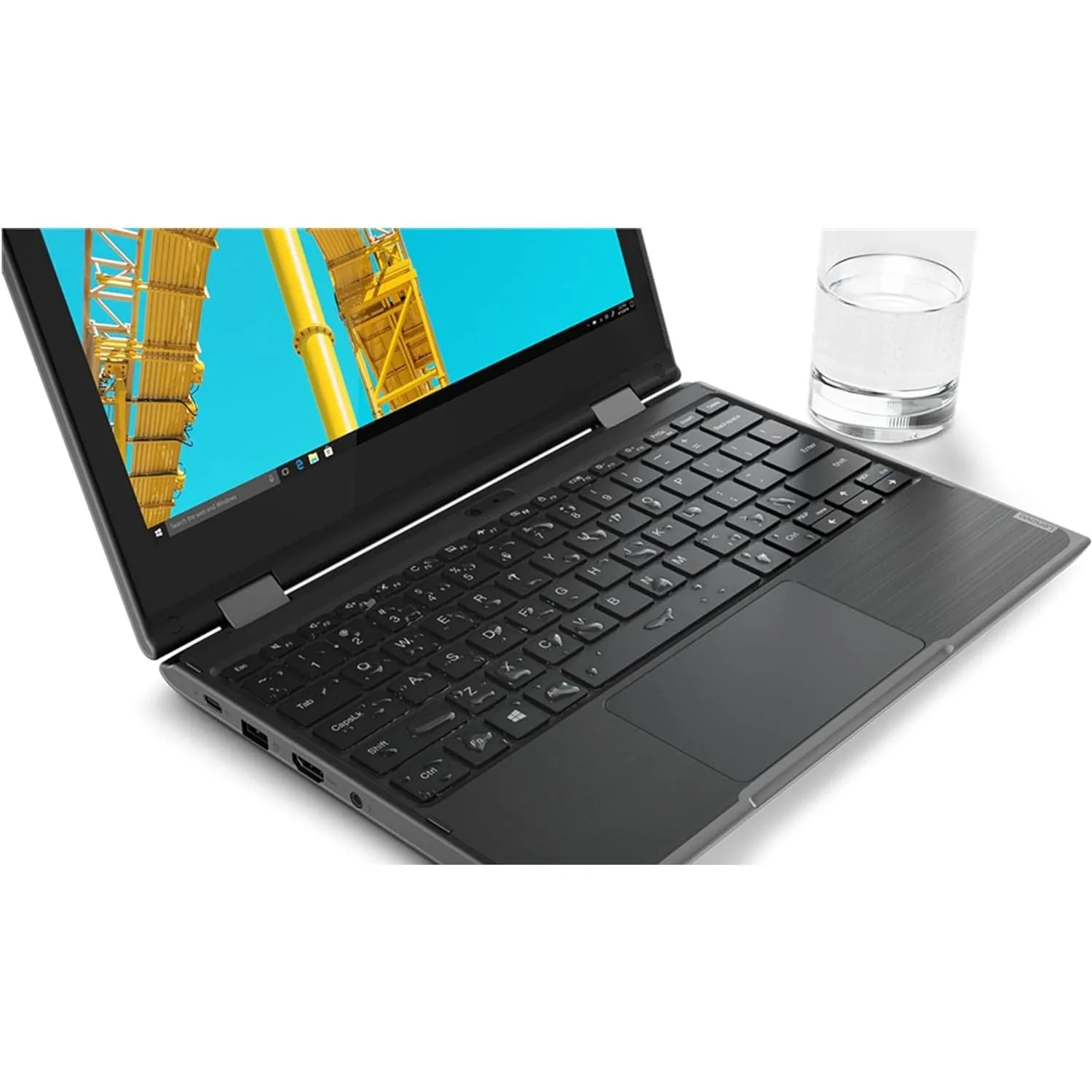 Lenovo 300E 2nd Gen, AMD 3015e, 4GB RAM, 128GB SSD, 11" Display (No Pen), Black