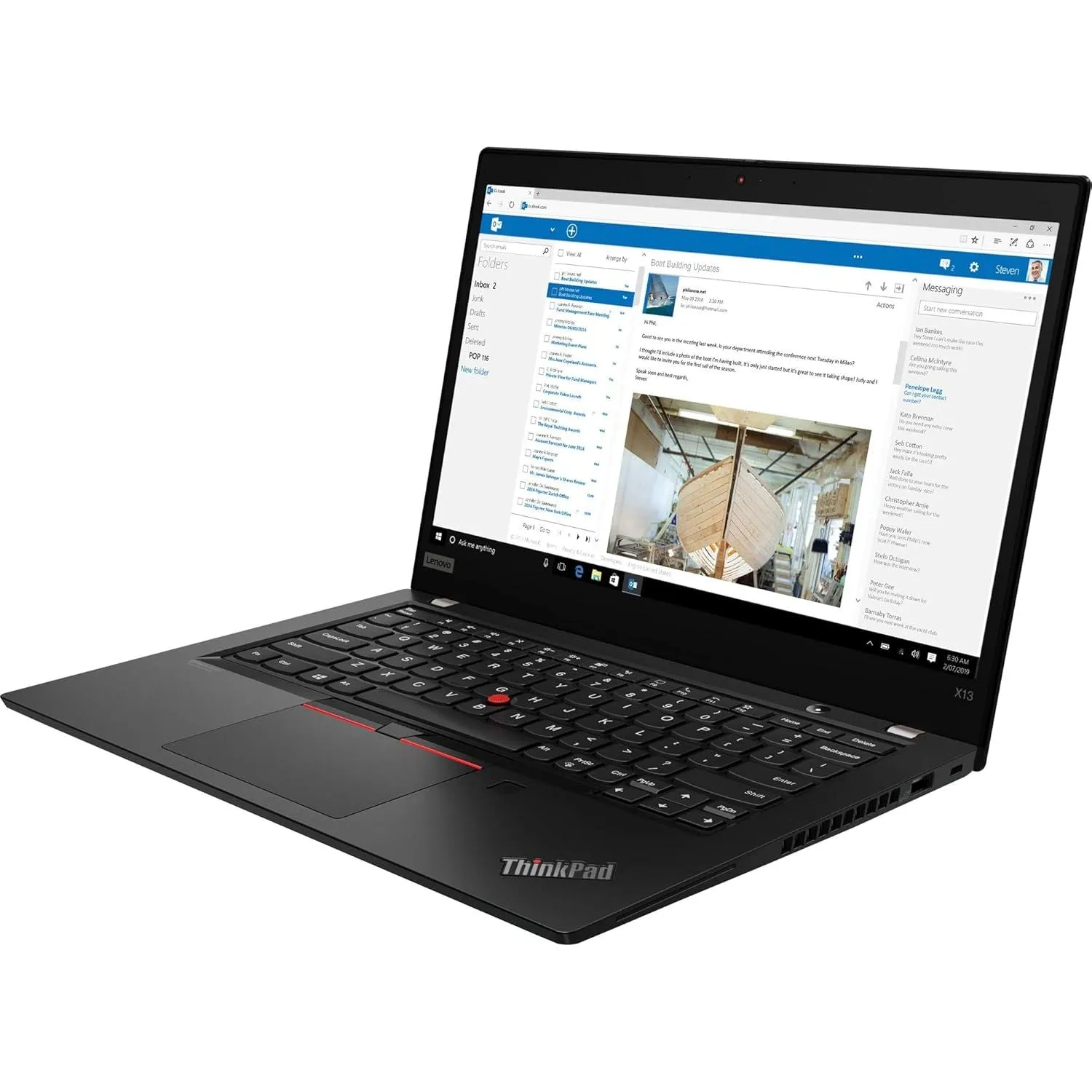 Lenovo ThinkPad X13 Gen1 Professional Laptop – 13" Touchscreen, Intel i5-10210U, 16GB RAM, 256GB SSD, Black