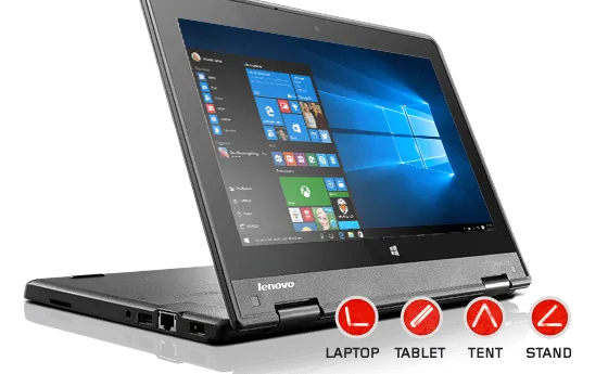 Lenovo ThinkPad Yoga 11e (2nd Gen) Windows Intel Core M 4GB RAM 500GB HDD 11.6" Touch-Screen Laptop
