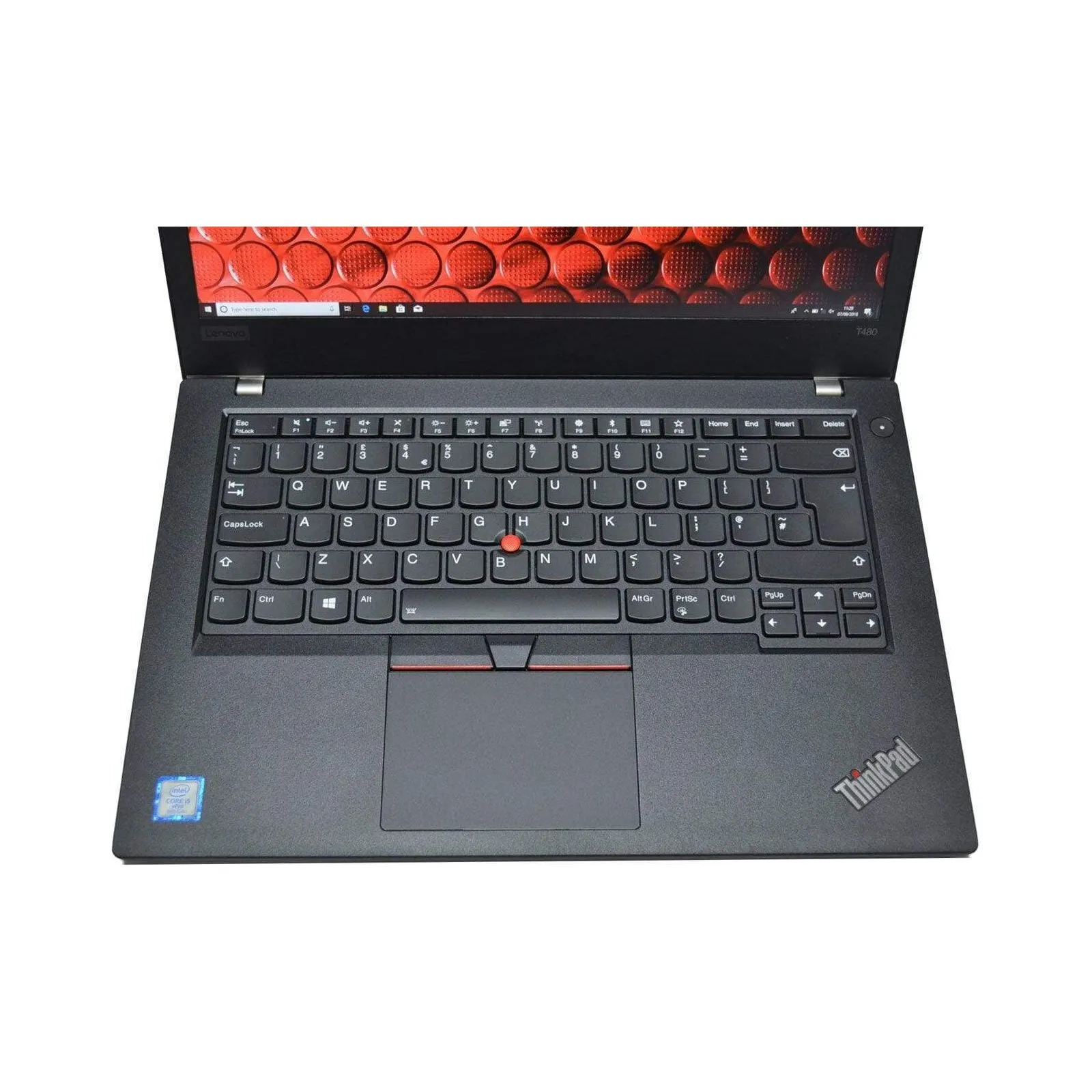LenovoThinkPad T480 Laptop Intel i5-8350U 1.7Ghz 16GB RAM, 256GB SSD FPR 14" HD Windows 10 Pro - Black