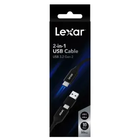 Lexar 2-in-1 USB 3.2 Gen 2 Type-C Cable