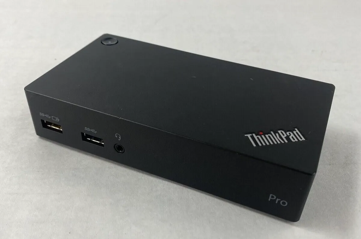 Lot of 4 Lenovo ThinkPad 40A7 USB 3.0 Pro Docking Station Untested