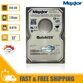 Maxtor (SATA) DiamondMax 6L200M0 3.5" Internal HD 200GB 7200rpm HDD for PC